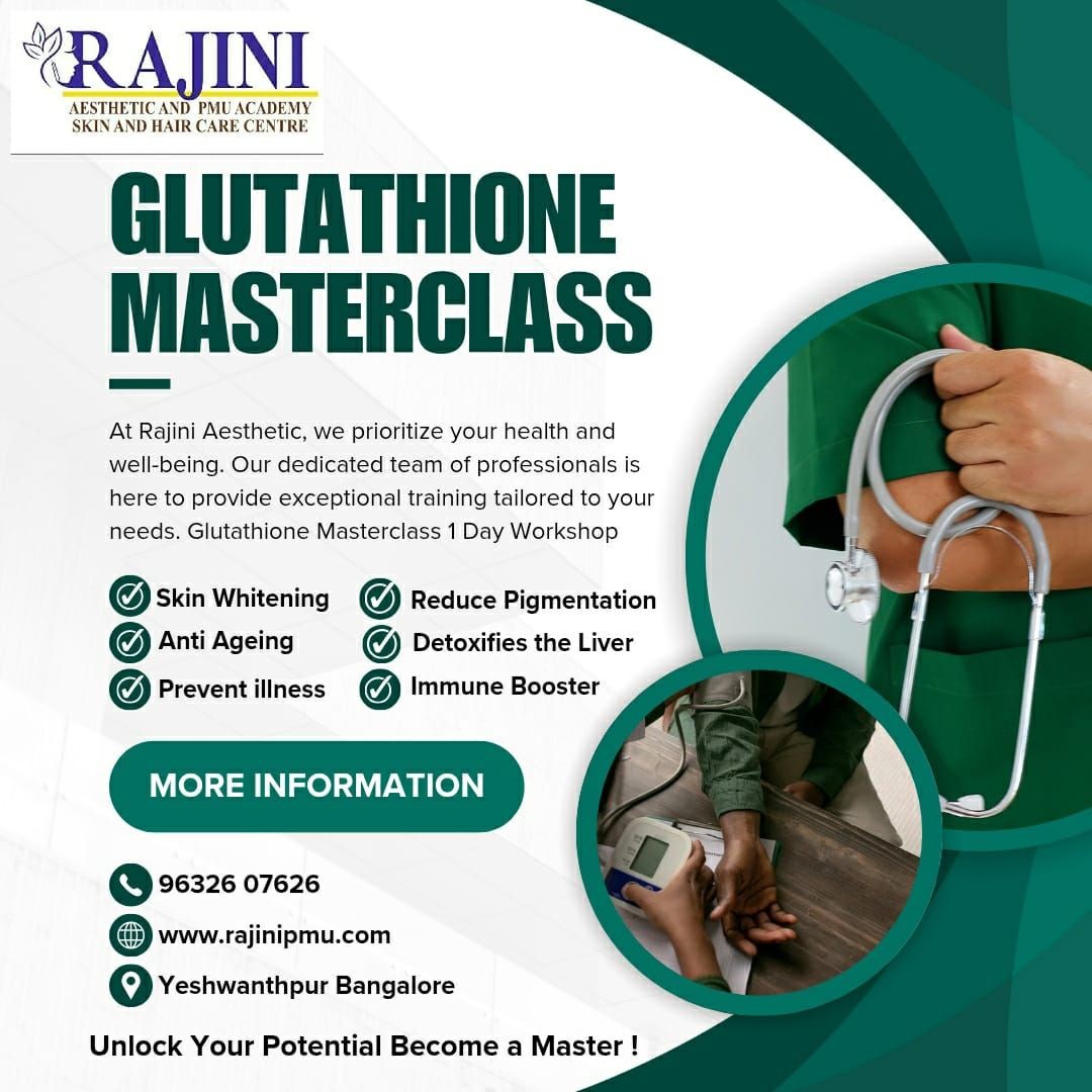 Glutathione masterclass rajanipum.com india